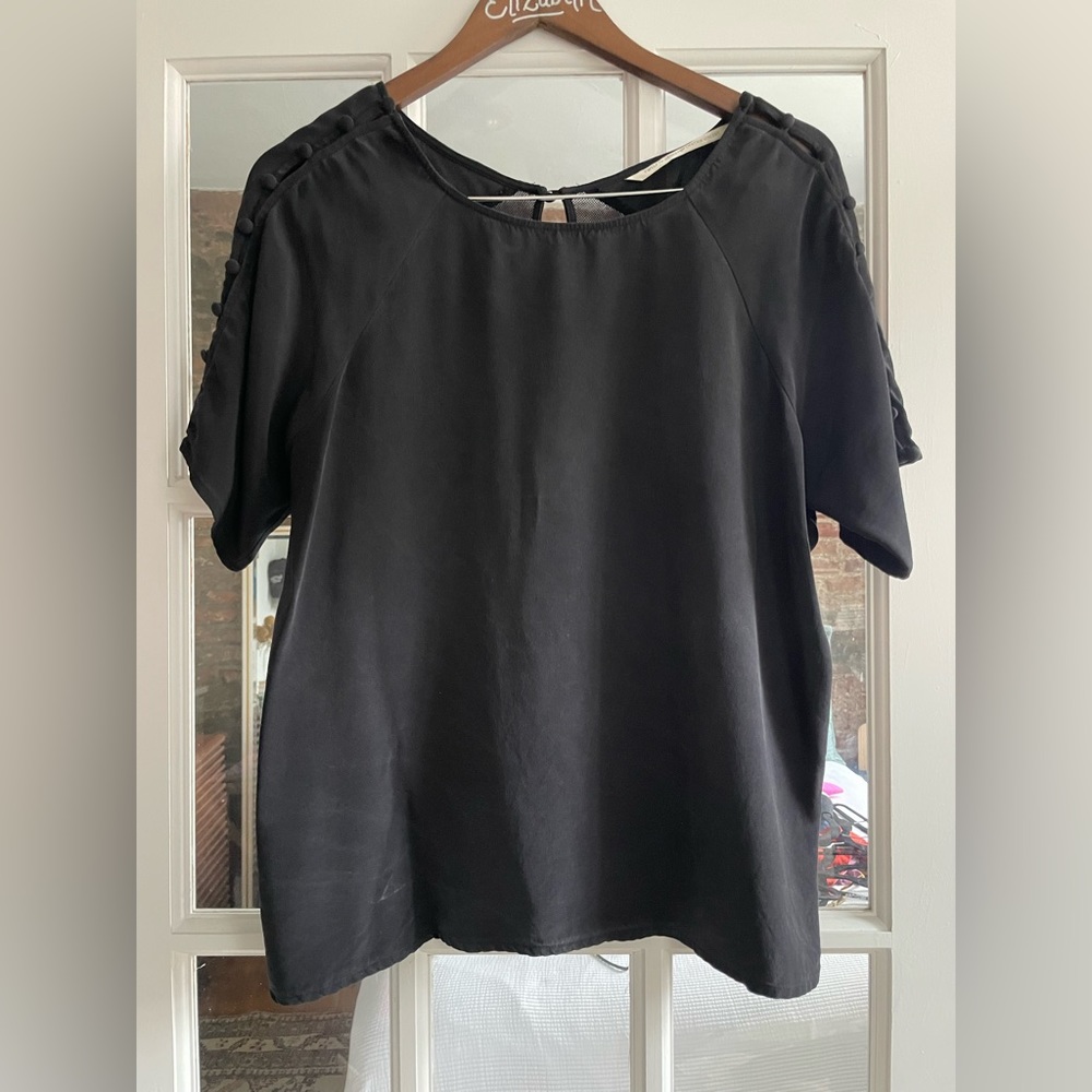 12th street by Cynthia Vincent Silk and Mesh Top